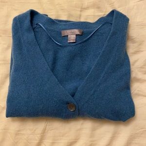blue cashmere cardigan